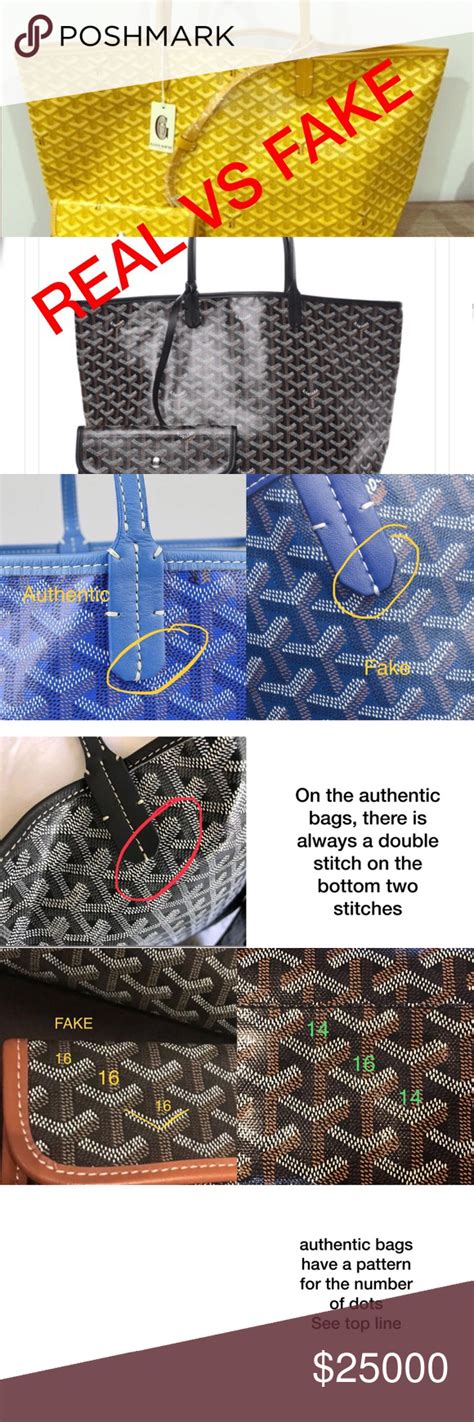 goyard real vs fake|genuine goyard bag.